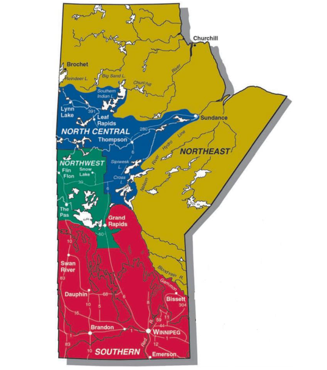 Fishing Divisions Map